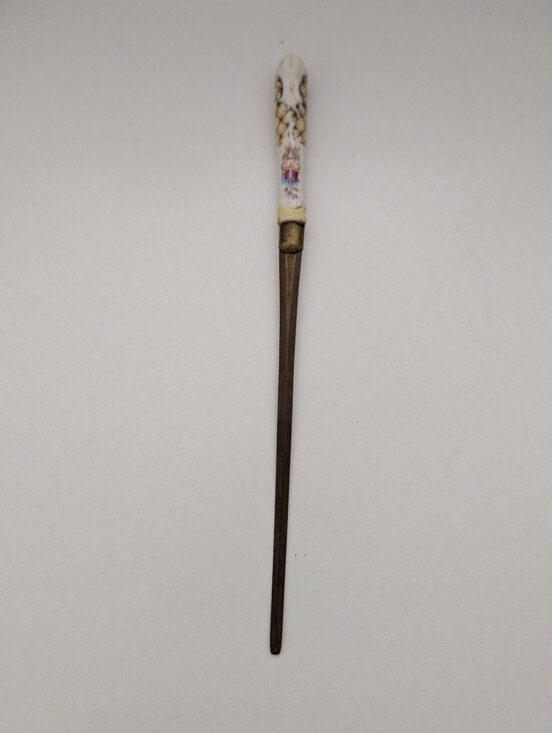 Other - Antique Victorian Porcelain Hand Painted Letter Opener Desk Decor  8.5"